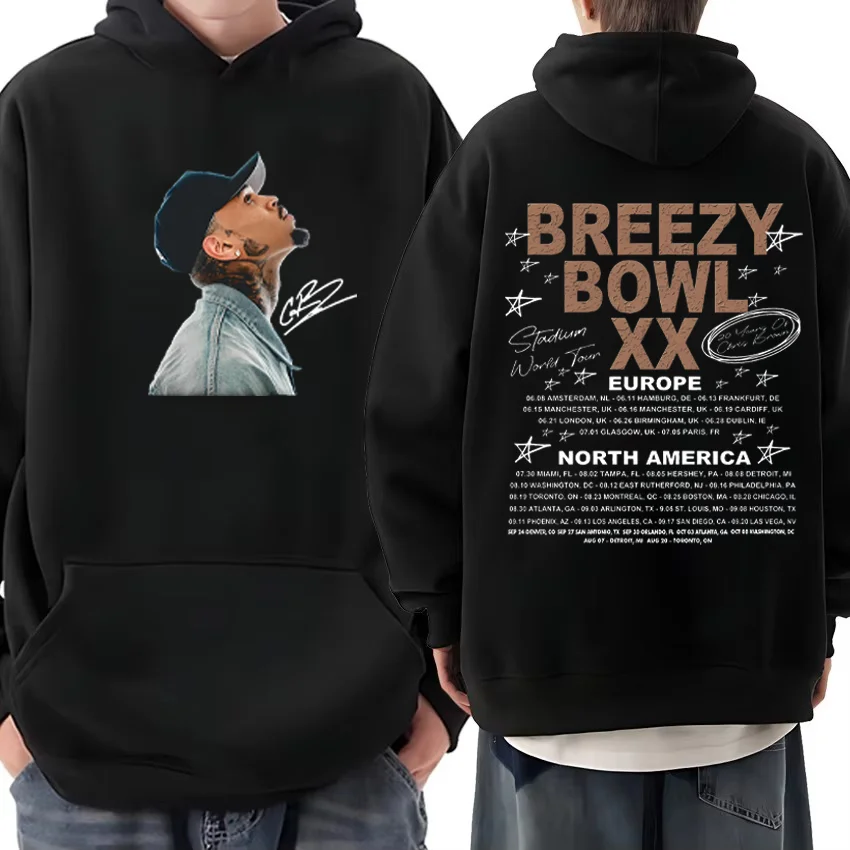 Chris Brown Tour Breezy Bowl XX Graphics vintage Hoodie Men Women Fashion Fleece hoodies Long Sleeve hip hop oversized pullovers
Chris Brown Tour Breezy Bowl XX Graphics vintage Hoodie Men Women Fashion Fleece hoodies Long Sleeve hip hop oversized pullovers