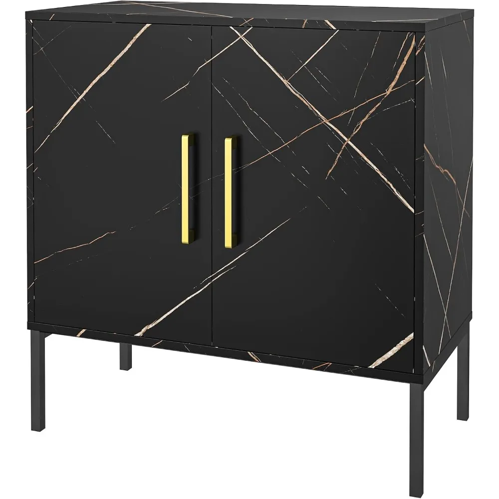 Storage Cabinet with Doors - Modern Black Accent Cabinet, Marble Black Buffet Cabinet with Doors and Adjustable Shelf, Sideboard
Storage Cabinet with Doors - Modern Black Accent Cabinet, Marble Black Buffet Cabinet with Doors and Adjustable Shelf, Sideboard