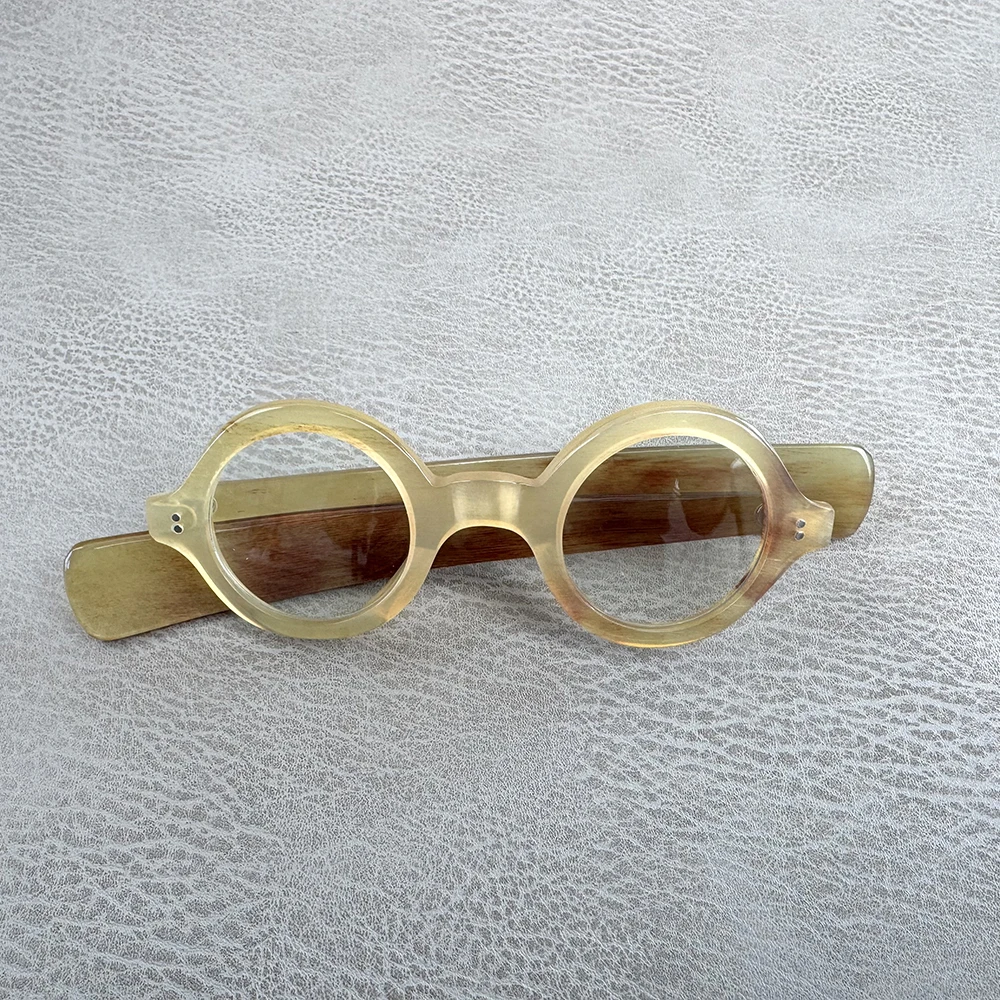 Eyeglass Frames Unique Vintage Small Round Thick Handmade Honey Horn Reading Prescription Man Women Glasses Frames Eyeglasses
Eyeglass Frames Unique Vintage Small Round Thick Handmade Honey Horn Reading Prescription Man Women Glasses Frames Eyeglasses