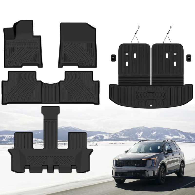 Автомобильные коврики из ТПЭ на заказ подходят для Kia Sorento 2021 2024, полный комплект, грузовой коврик для багажника, водонепроницаемый противоскользящий легко очищаемый автомобильный коврик
Автомобильные коврики из ТПЭ на заказ подходят для Kia Sorento 2021 2024, полный комплект, грузовой коврик для багажника, водонепроницаемый противоскользящий легко очищаемый автомобильный коврик