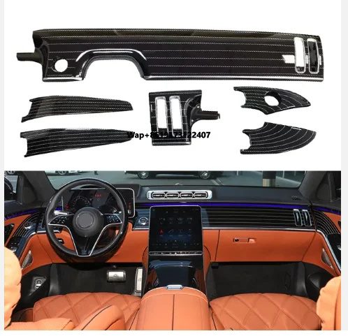 For S W223 Piano Black Interior Panel, Central Control Peach Wood Grain Interior 6-piece Set, Interior Modification
For S W223 Piano Black Interior Panel, Central Control Peach Wood Grain Interior 6-piece Set, Interior Modification