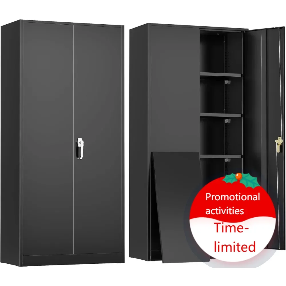 Горячая распродажа: Металлический шкаф для хранения 72 дюйма (В) x 36 дюймов (Ш) x 18 дюймов (Г), черный, с 2 дверцами и 4 регулируемыми полками, с замками.
Горячая распродажа: Металлический шкаф для хранения 72 дюйма (В) x 36 дюймов (Ш) x 18 дюймов (Г), черный, с 2 дверцами и 4 регулируемыми полками, с замками.