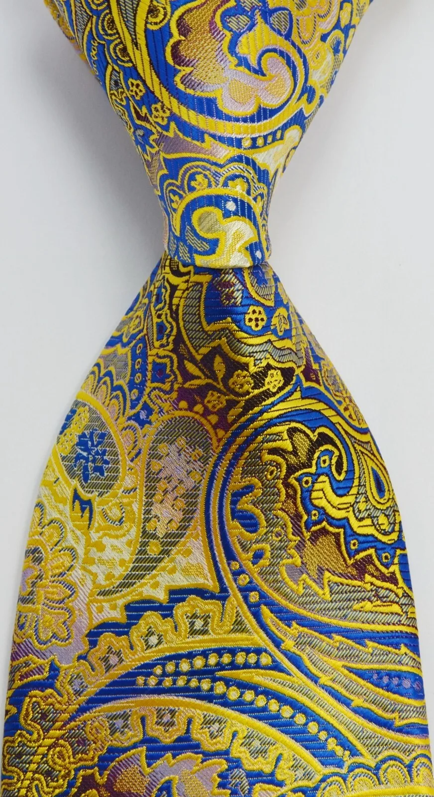 New Men's Tie Paisley Floral Gold Blue Classic JACQUARD WOVEN Handmade Silk Men's Tie Necktie
New Men's Tie Paisley Floral Gold Blue Classic JACQUARD WOVEN Handmade Silk Men's Tie Necktie