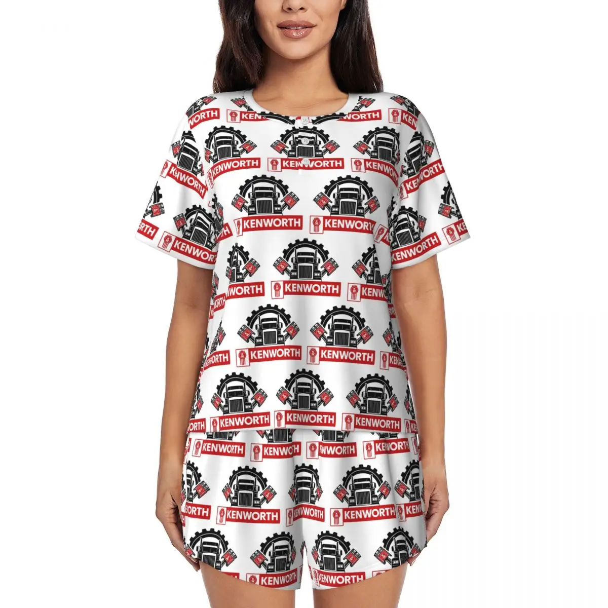 Kenworth Logo Round Neck Short Sleeve Nightgowns for Sleeping Sleepshirts Women Loose Pajama Set Short Pants
Kenworth Logo Round Neck Short Sleeve Nightgowns for Sleeping Sleepshirts Women Loose Pajama Set Short Pants