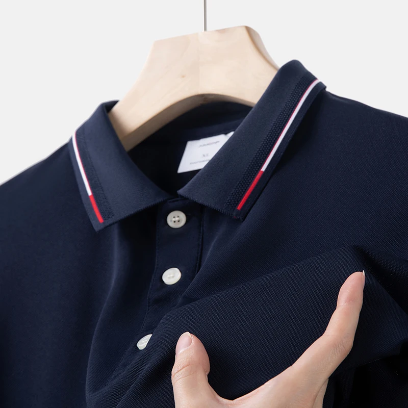 Новинка 2024, летние рубашки-поло, Мужская футболка-поло из ледяного шелка с короткими рукавами и отложным воротником, Мужская модная городская футболка
Новинка 2024, летние рубашки-поло, Мужская футболка-поло из ледяного шелка с короткими рукавами и отложным воротником, Мужская модная городская футболка