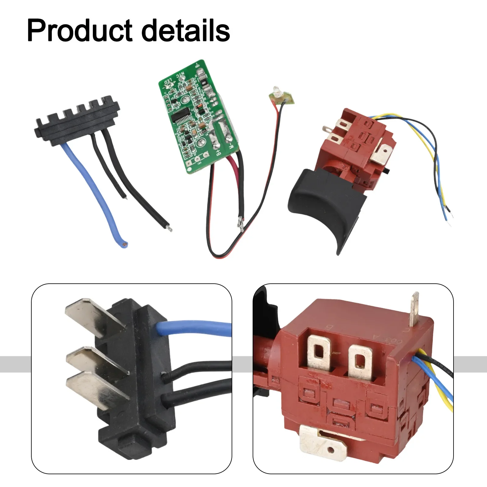 WU390 WX390 WX390.1 WU390.9 20V H3 Drill Control Board Connector Replace Switch Drill Control Board Connector Accessories
WU390 WX390 WX390.1 WU390.9 20V H3 Drill Control Board Connector Replace Switch Drill Control Board Connector Accessories