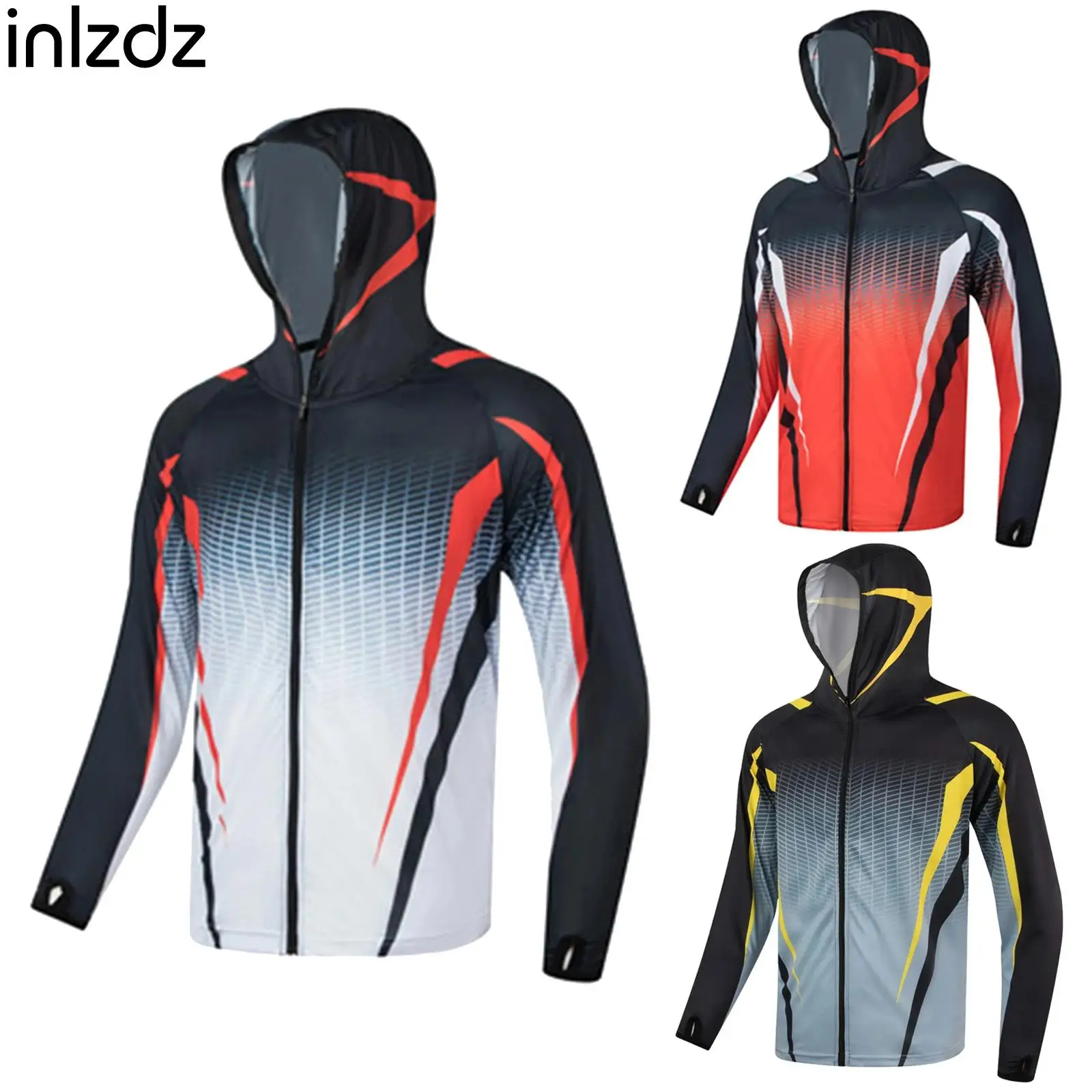 New Men's Outdoor Sun-Protective Color Block Quick-Drying Long Sleeve Hooded Jacket Sweatshirt for Hiking Cycling Sports Workout
New Men's Outdoor Sun-Protective Color Block Quick-Drying Long Sleeve Hooded Jacket Sweatshirt for Hiking Cycling Sports Workout