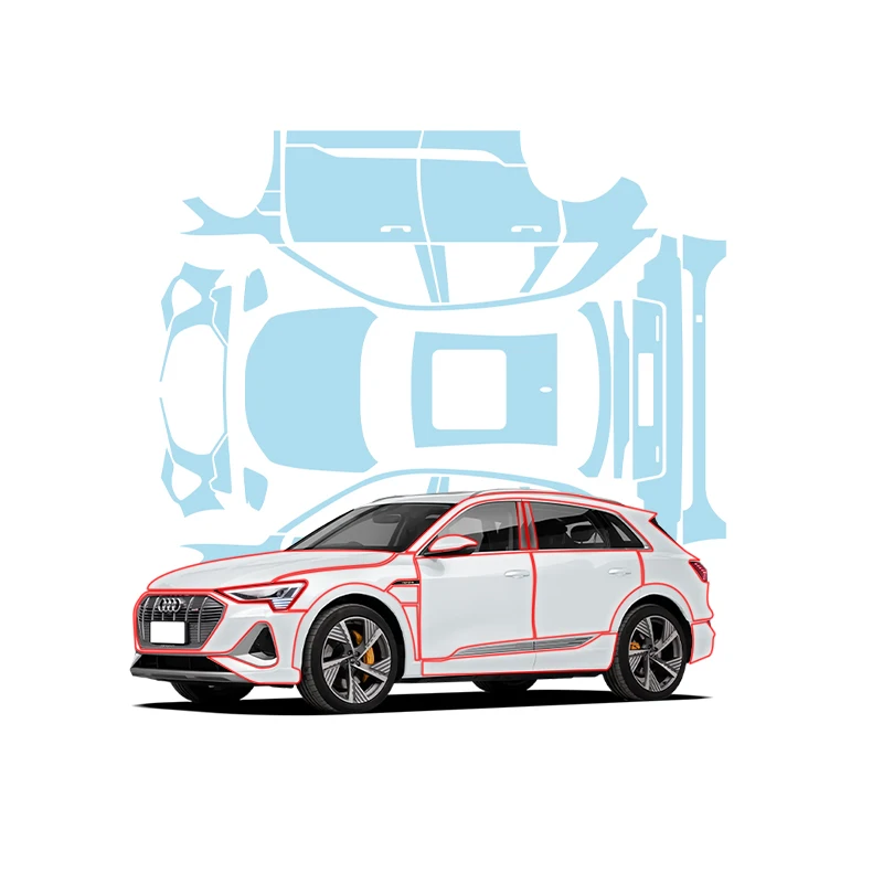 Подходит для 19-23 Audi e-tron невидимой защитной пленки для автомобильной краски, импортного ТПУ, прозрачного глянцевого и матового цвета.
Подходит для 19-23 Audi e-tron невидимой защитной пленки для автомобильной краски, импортного ТПУ, прозрачного глянцевого и матового цвета.
