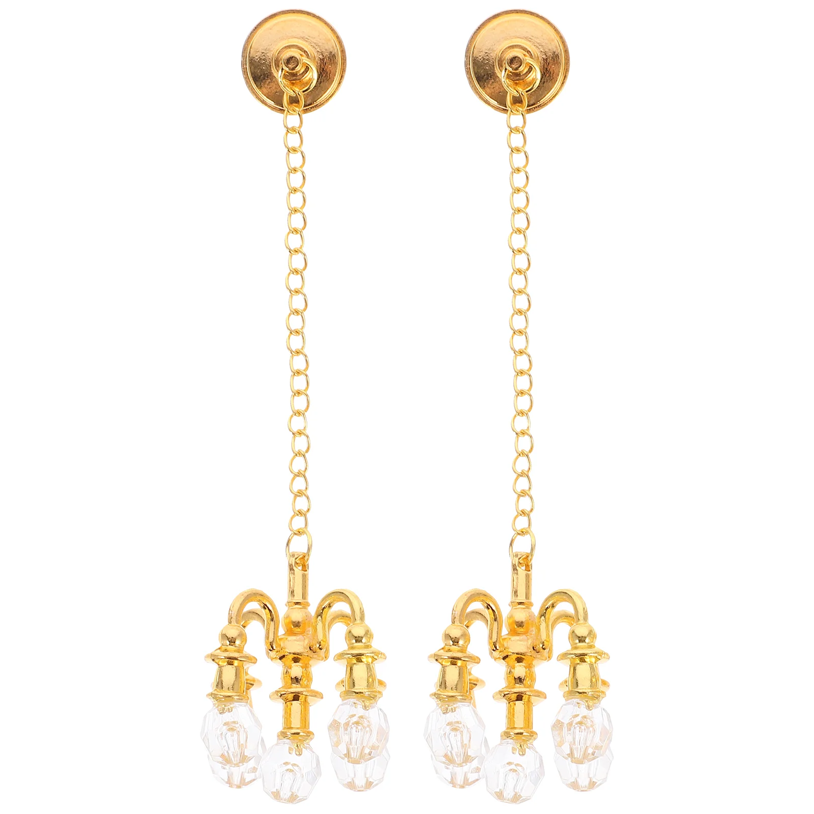 2 Pcs Mini Crystal Chandelier Real Adornment Lamp Accessories DIY Gift Accessory House Light Alloy Girls Toy Playing
2 Pcs Mini Crystal Chandelier Real Adornment Lamp Accessories DIY Gift Accessory House Light Alloy Girls Toy Playing