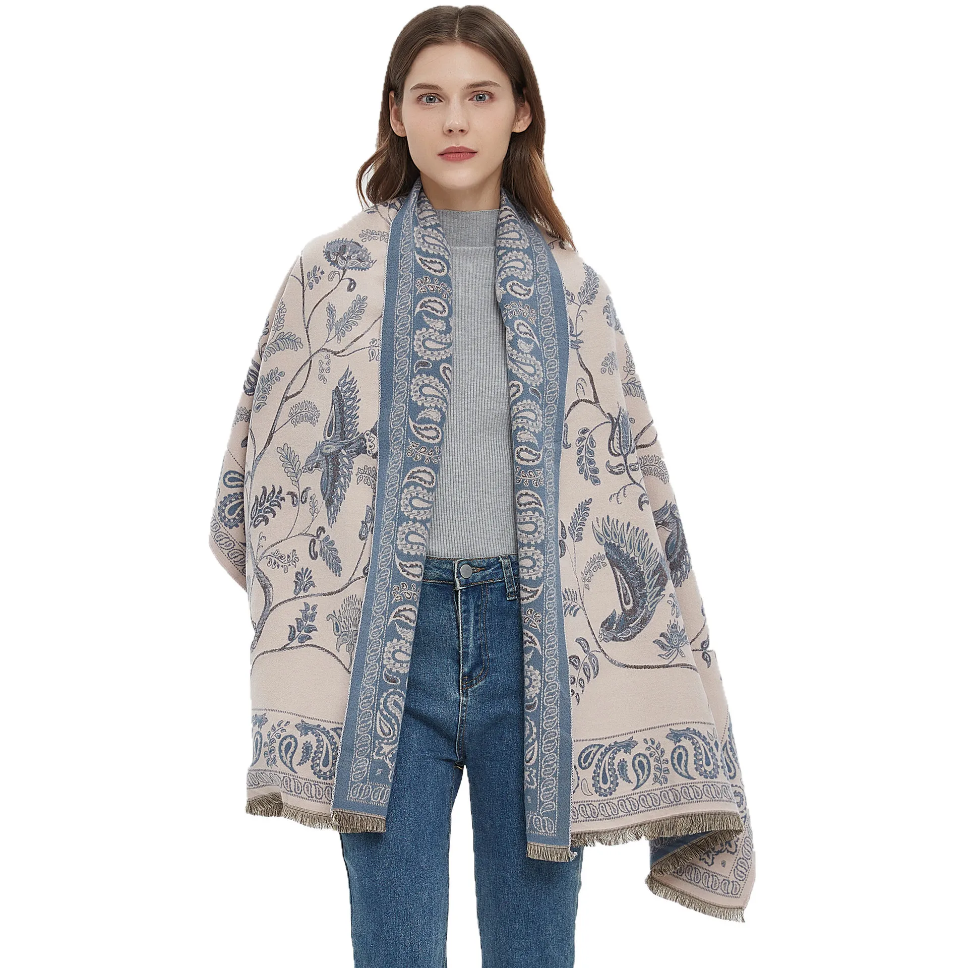 2023 Women's Soft Jacquard Cashew Flower Scarf Shawl Warm Polyester Fiber Spring Autumn Season Fashion Accessory
2023 Women's Soft Jacquard Cashew Flower Scarf Shawl Warm Polyester Fiber Spring Autumn Season Fashion Accessory