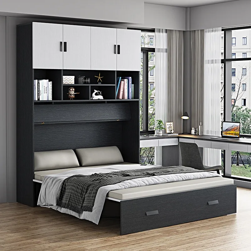 Multifunctional invisible folding bed Modern office high-end nap Hidden simple wall bed Bookcase dual-purpose
Multifunctional invisible folding bed Modern office high-end nap Hidden simple wall bed Bookcase dual-purpose
