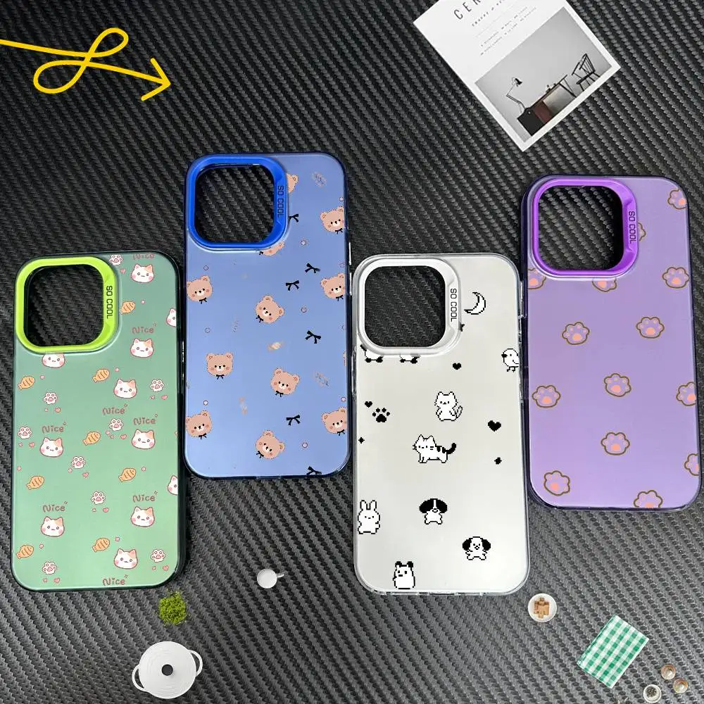 Cute Bear With Cat Paws Phone Case For iPhone 16,15,14,13,12,17,Pro,MAX white Matte Shockproof Cover
Cute Bear With Cat Paws Phone Case For iPhone 16,15,14,13,12,17,Pro,MAX white Matte Shockproof Cover