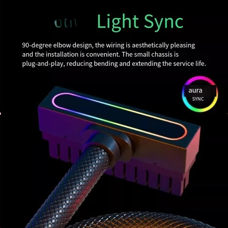 ATX 24-контактный 90-градусный разъем ° Угловой удлинительный кабель Sync AIJS: один кабель, стабильное питание, высокие характеристики
ATX 24-контактный 90-градусный разъем ° Угловой удлинительный кабель Sync AIJS: один кабель, стабильное питание, высокие характеристики