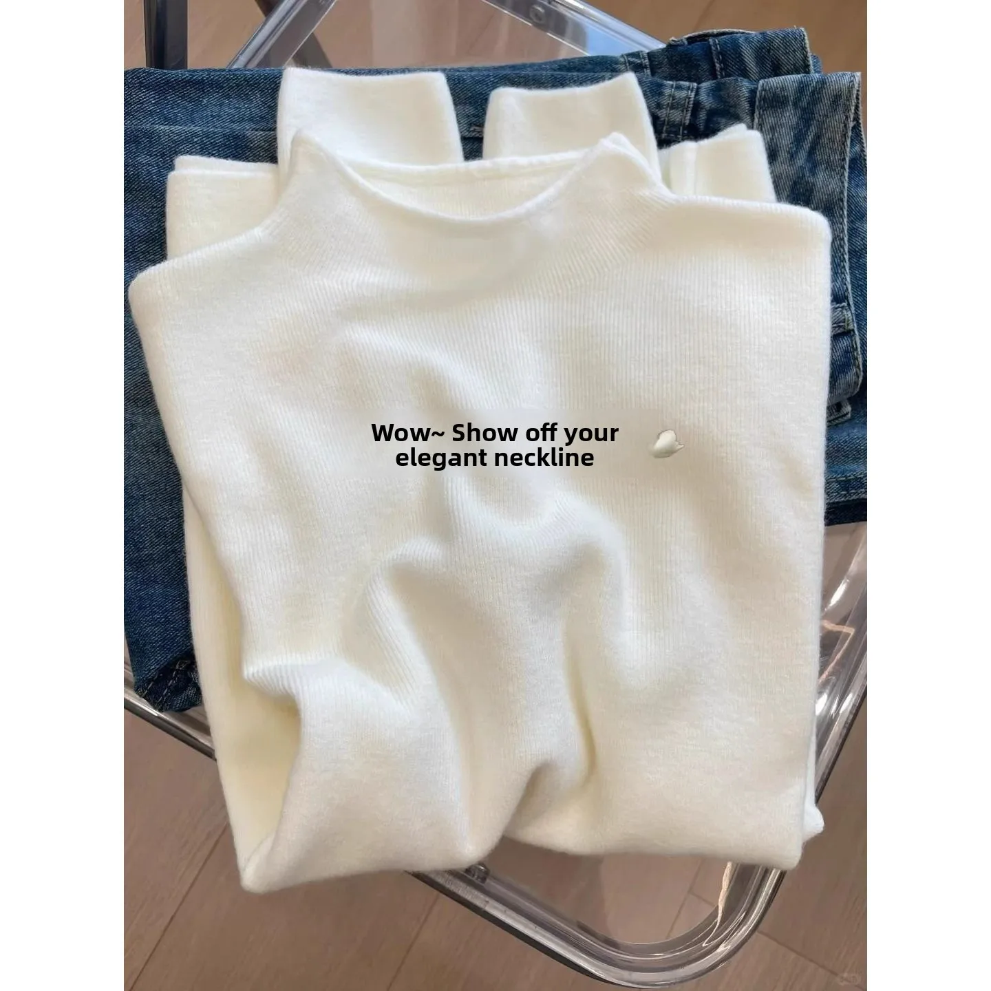 Soft Half High Collar Knitted Sweater Slim Fit Color Base Layer Winter Top Women's Fashion Commute Style Knitwear
Soft Half High Collar Knitted Sweater Slim Fit Color Base Layer Winter Top Women's Fashion Commute Style Knitwear