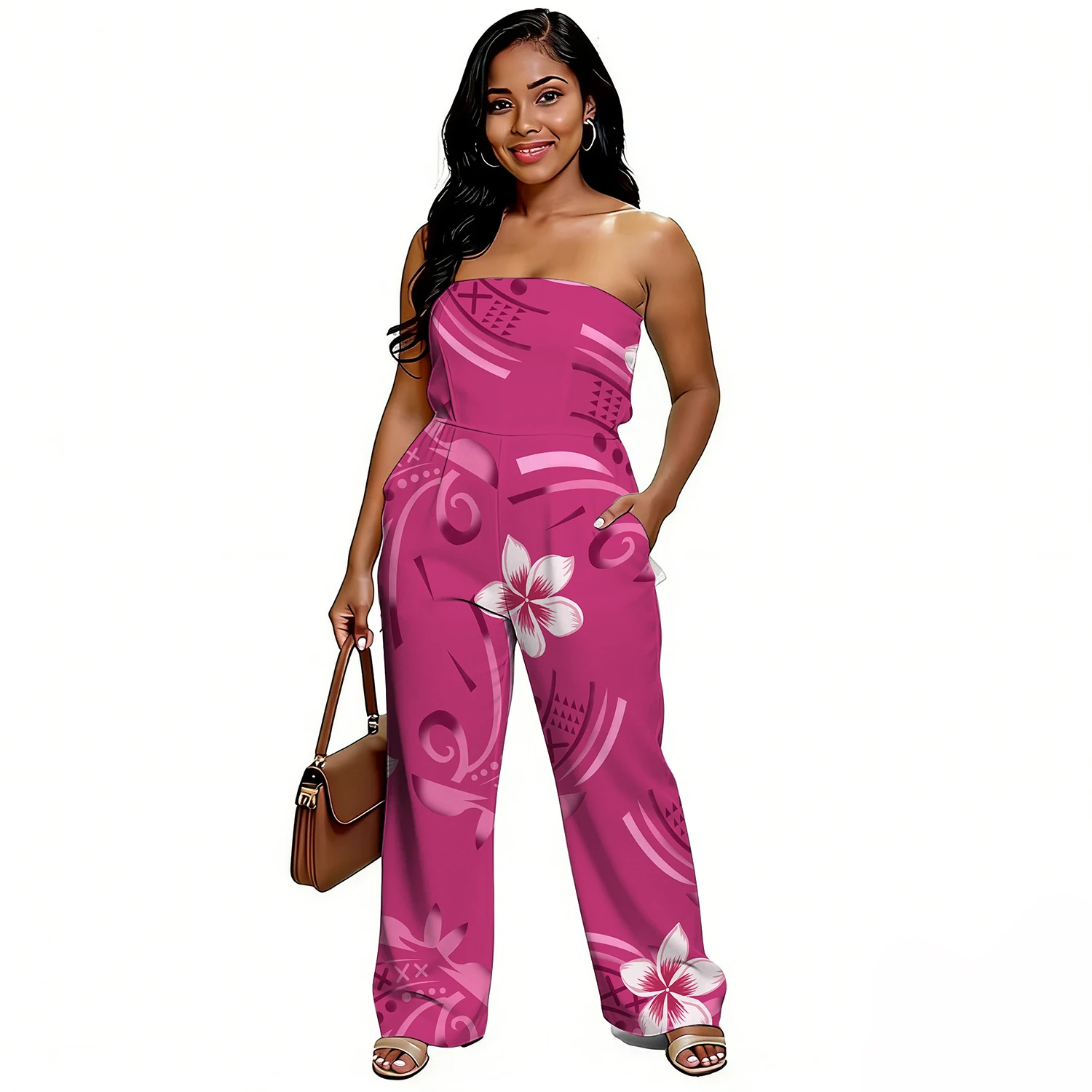 Unique And Sexy Polynesian-Style Custom-Patterned Pocket Design Summer Figure-Hugging And Slimming Strapless One-Piece Dress
Unique And Sexy Polynesian-Style Custom-Patterned Pocket Design Summer Figure-Hugging And Slimming Strapless One-Piece Dress