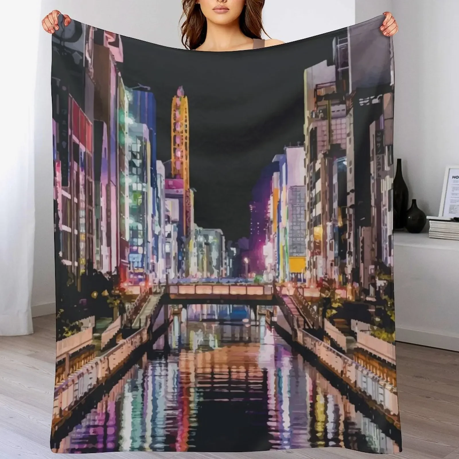 Osaka, Japan Travel Artwork Throw Blanket Foldable Soft Warm Blanket for Outdoor Use
Osaka, Japan Travel Artwork Throw Blanket Foldable Soft Warm Blanket for Outdoor Use