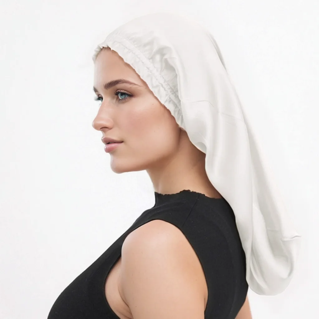 100% Mulberry Silk Sleep Cap, 16 Momme Mulberry Silk, Solid Color Long Hair Cap, Ruffled Edge Long Tube Cap, Home Hair Care Cap,
100% Mulberry Silk Sleep Cap, 16 Momme Mulberry Silk, Solid Color Long Hair Cap, Ruffled Edge Long Tube Cap, Home Hair Care Cap,