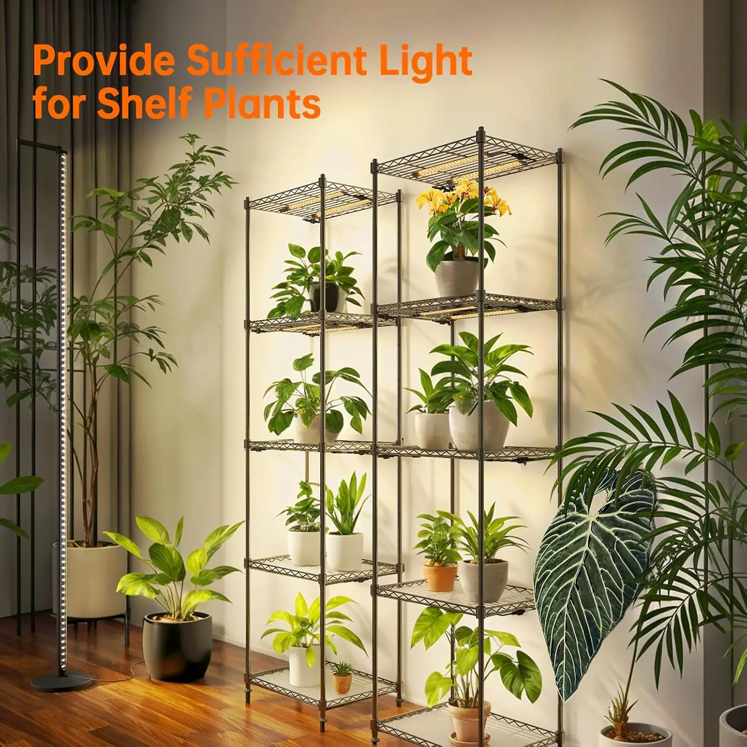 Standing Grow Light for Indoor Plants T10 Full Spectrum Vertical Grow Light Wide Illumination,16in-65in Adjustable Height Floor
Standing Grow Light for Indoor Plants T10 Full Spectrum Vertical Grow Light Wide Illumination,16in-65in Adjustable Height Floor