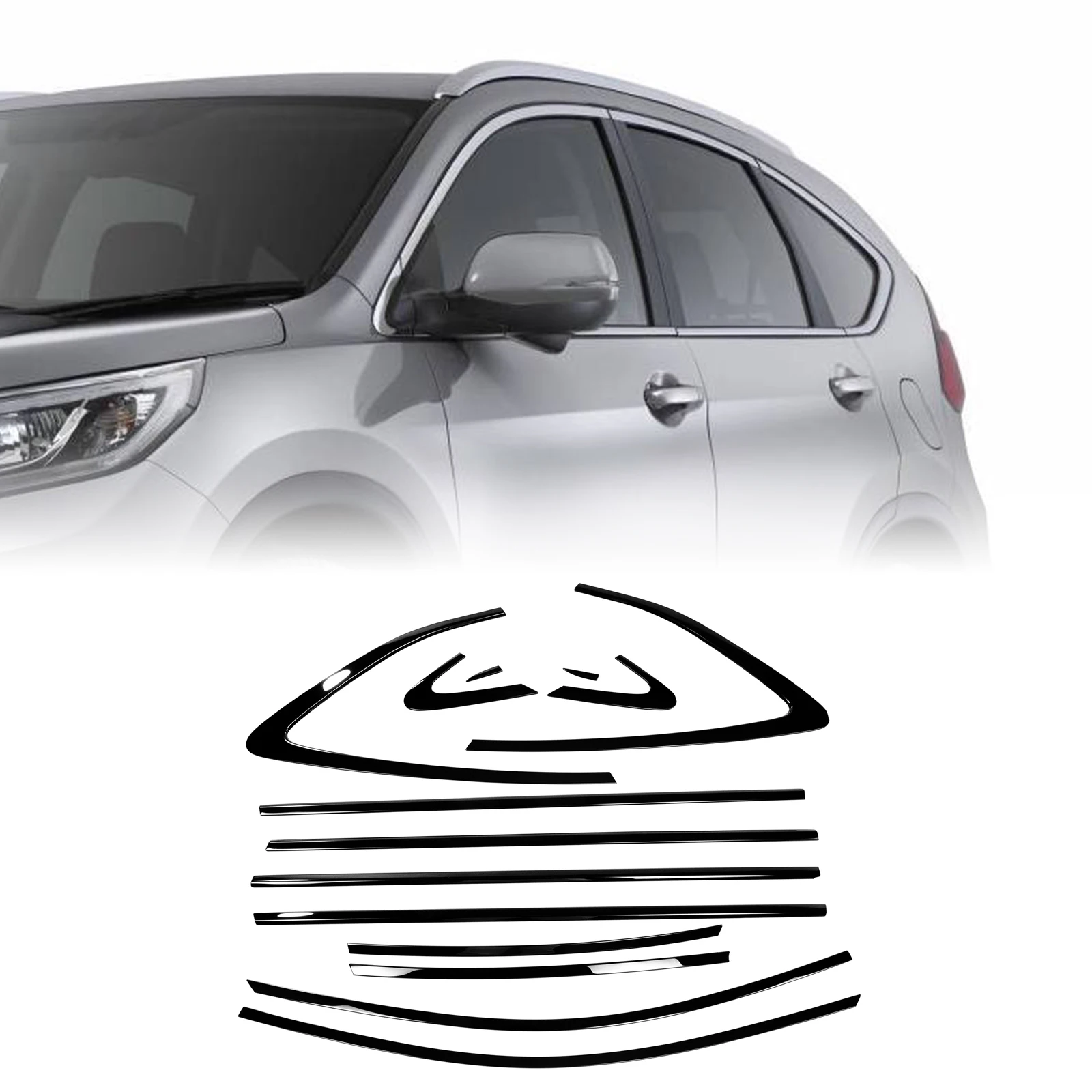 For Honda CRV CR-V 2011-2015 Exterior Window Strip Trim Weatherstrips Gloss Black Door Side Frame Seal Styling Protective Cover
For Honda CRV CR-V 2011-2015 Exterior Window Strip Trim Weatherstrips Gloss Black Door Side Frame Seal Styling Protective Cover