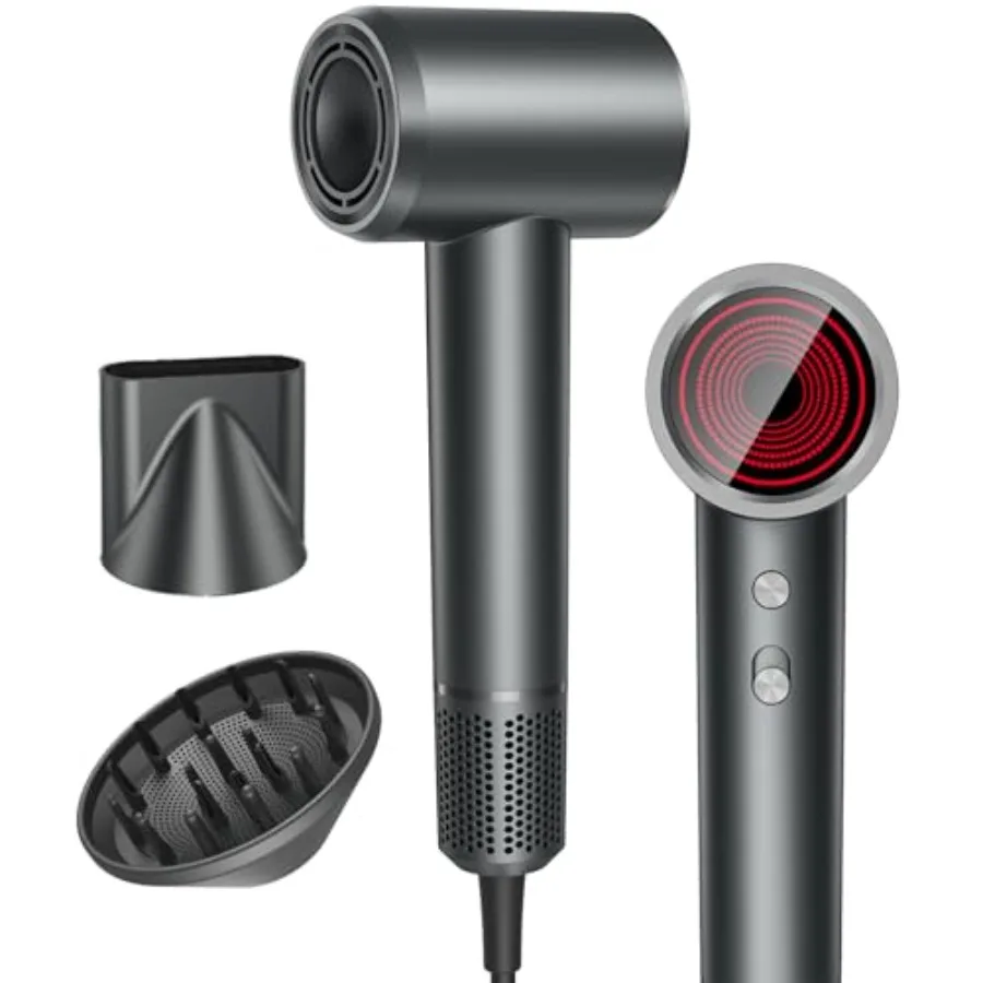 High-Speed Hair Dryer, 150000RPM Brushless Motor for Ultra-Fast Drying, 500M Ionic Negative Blow Dryer for Frizz Reduce, Low No
High-Speed Hair Dryer, 150000RPM Brushless Motor for Ultra-Fast Drying, 500M Ionic Negative Blow Dryer for Frizz Reduce, Low No