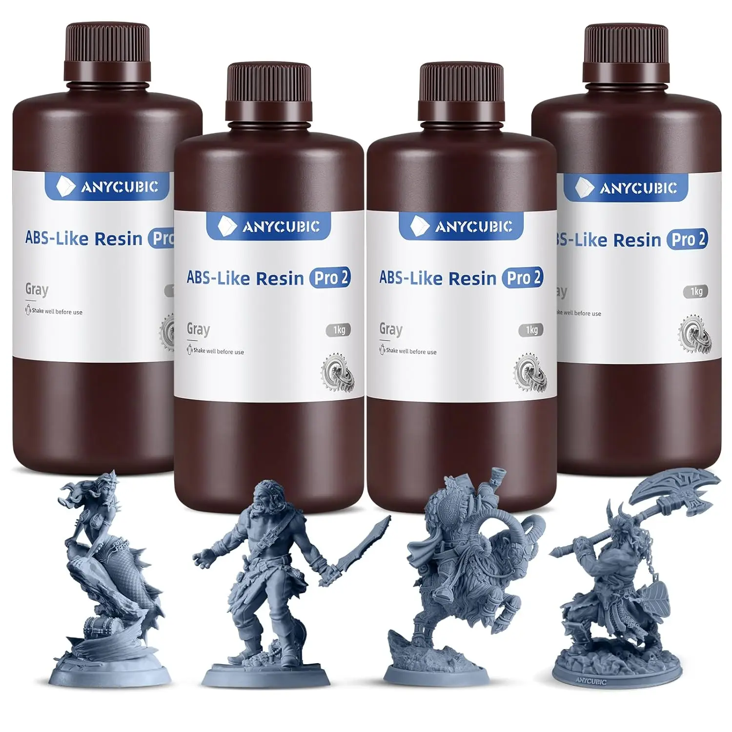 Upgraded 8K 3D Printer Resin Bundle, Enhanced Strength & Toughness, Wide Compatibility for All LCD Resin Printers (4x1kg Grey)
Upgraded 8K 3D Printer Resin Bundle, Enhanced Strength & Toughness, Wide Compatibility for All LCD Resin Printers (4x1kg Grey)