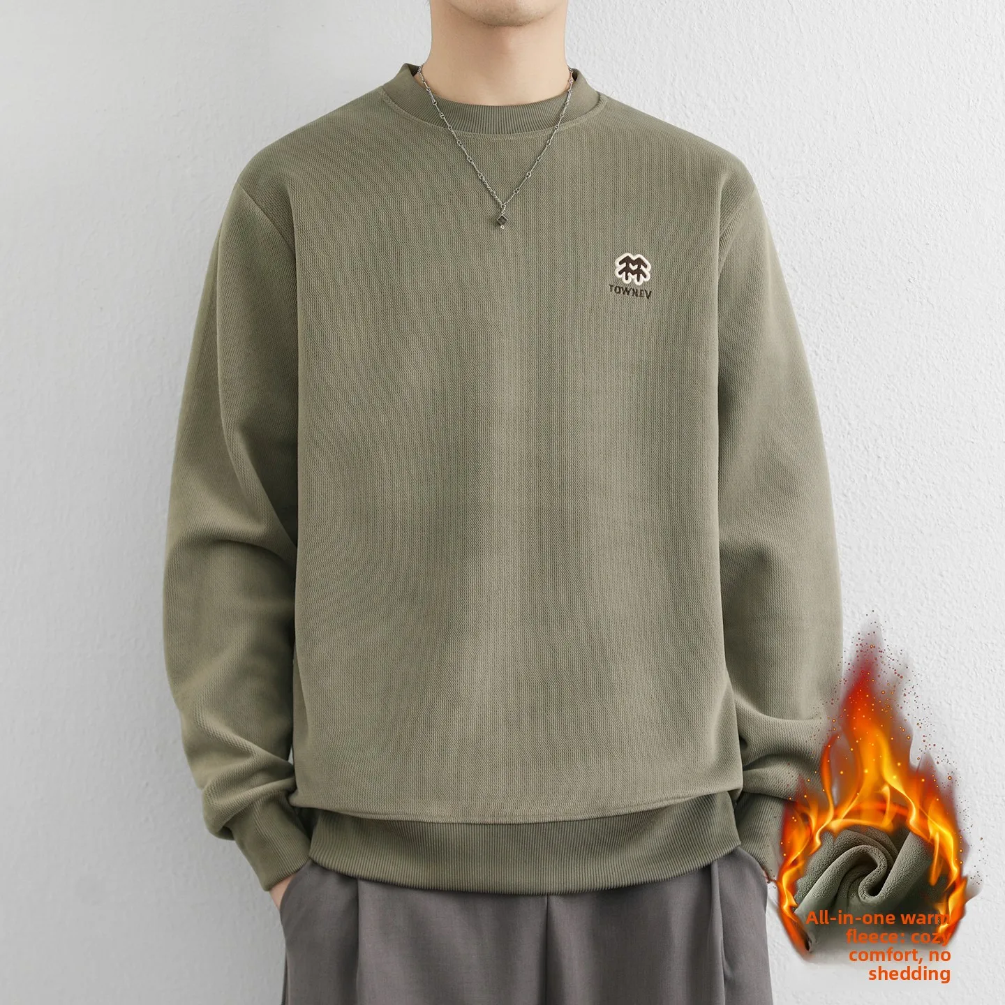 High Quali Men's Hoodie Thiened Long Sve round Ne Pullover Sweatirt Warm Fce Urban Faion Polyester Fiber
High Quali Men's Hoodie Thiened Long Sve round Ne Pullover Sweatirt Warm Fce Urban Faion Polyester Fiber