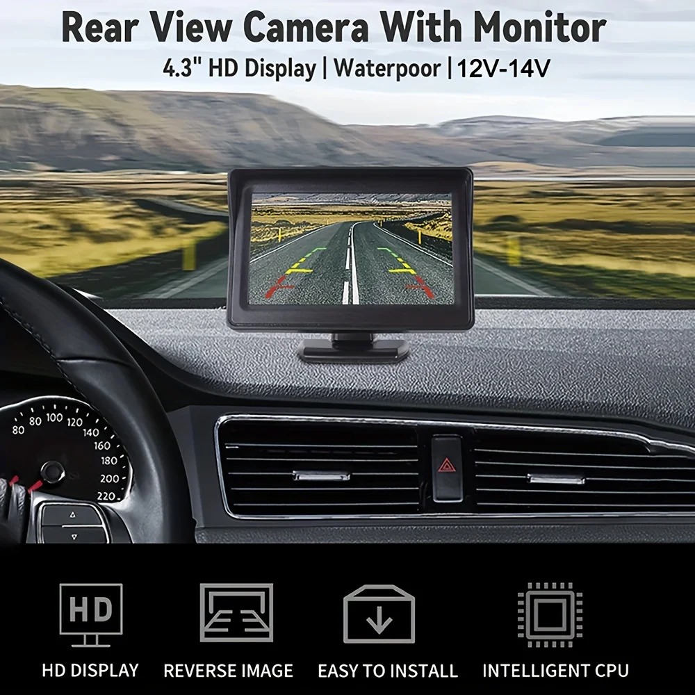 HD Car Monitor 4.3Inch Screen For Rear View Reverse Camera LCD Display HD Digital Color Car Monitor Easy To Install
HD Car Monitor 4.3Inch Screen For Rear View Reverse Camera LCD Display HD Digital Color Car Monitor Easy To Install