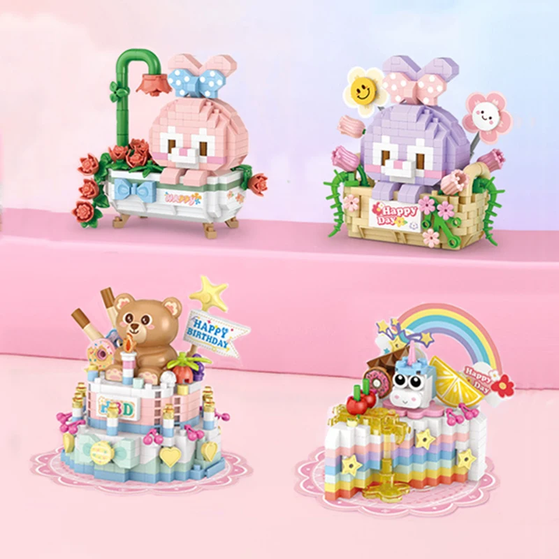 Cartoon Animal Cute Rabbit Building Block Ornaments DIY Children's Educational Assembling Toys Bricks Gifts for Boys and Girls
Cartoon Animal Cute Rabbit Building Block Ornaments DIY Children's Educational Assembling Toys Bricks Gifts for Boys and Girls