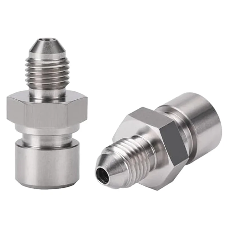 3/16" 3/8-24 Inverted Flare Female To 4AN Male Brake Line Adapter Fitting Stainless Steel 2PCS
3/16" 3/8-24 Inverted Flare Female To 4AN Male Brake Line Adapter Fitting Stainless Steel 2PCS