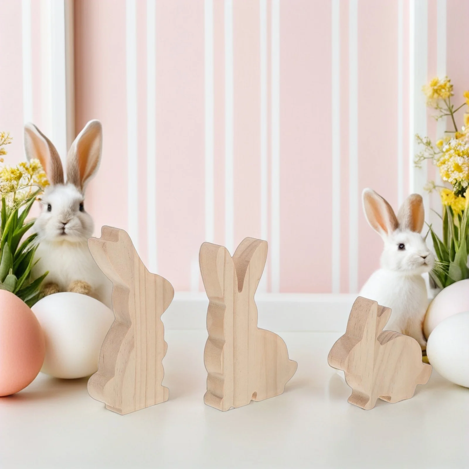 Набор из 3 деревянных заготовок в форме кролика для творчества, росписи, декора на Пасху и Рождество
Набор из 3 деревянных заготовок в форме кролика для творчества, росписи, декора на Пасху и Рождество