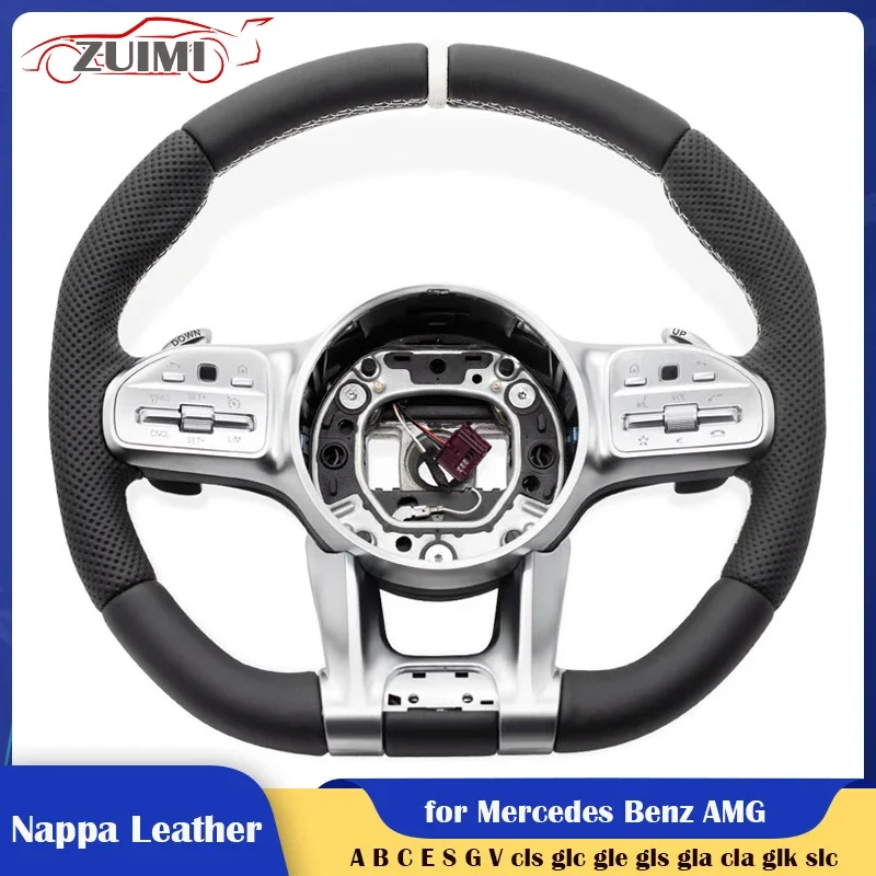Modified Car Steering Wheel White Stiching for Mercedes Benz AMG E300 W166 W204 W205 W212 W213 W447 C63s C450 E53 Gla45 E300d
Modified Car Steering Wheel White Stiching for Mercedes Benz AMG E300 W166 W204 W205 W212 W213 W447 C63s C450 E53 Gla45 E300d
