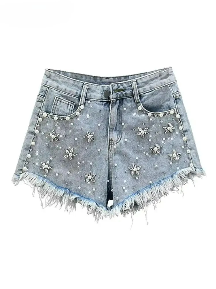 Women's Denim Shorts High Waist Solid Color Patchwork Burrs Embroidered Flares Short Pants 2025 Summer New Fashion Y2k Jeans
Women's Denim Shorts High Waist Solid Color Patchwork Burrs Embroidered Flares Short Pants 2025 Summer New Fashion Y2k Jeans