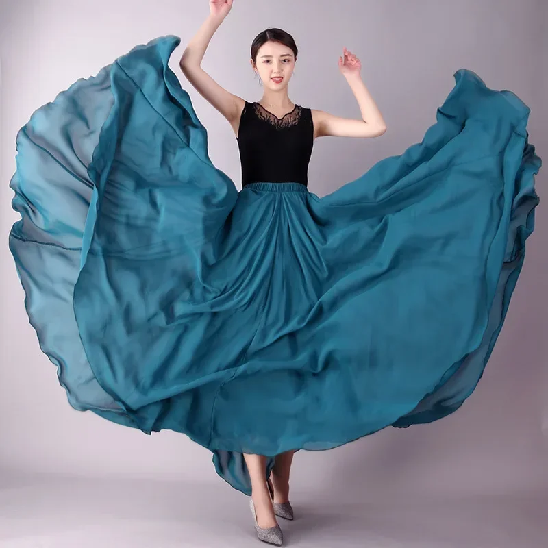 720 Degree Chiffon Skirt Ballet Dance Costume Women Gypsy Practice Wear Assorted Long Party Performance Modern Dresses Stageshow
720 Degree Chiffon Skirt Ballet Dance Costume Women Gypsy Practice Wear Assorted Long Party Performance Modern Dresses Stageshow