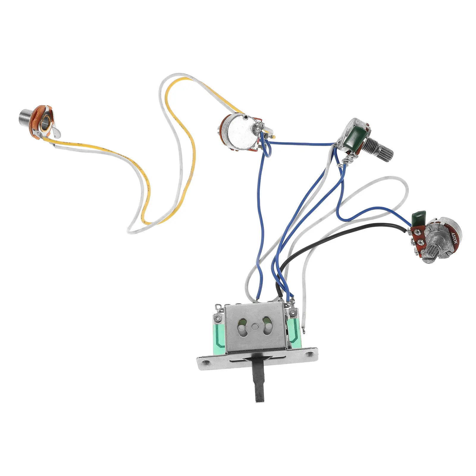 1Set Guitar Control Harness for Electric Guitar Precision Potentiometer 3 Way Toggle Switch Stable Circuit Design Universal Fit
1Set Guitar Control Harness for Electric Guitar Precision Potentiometer 3 Way Toggle Switch Stable Circuit Design Universal Fit