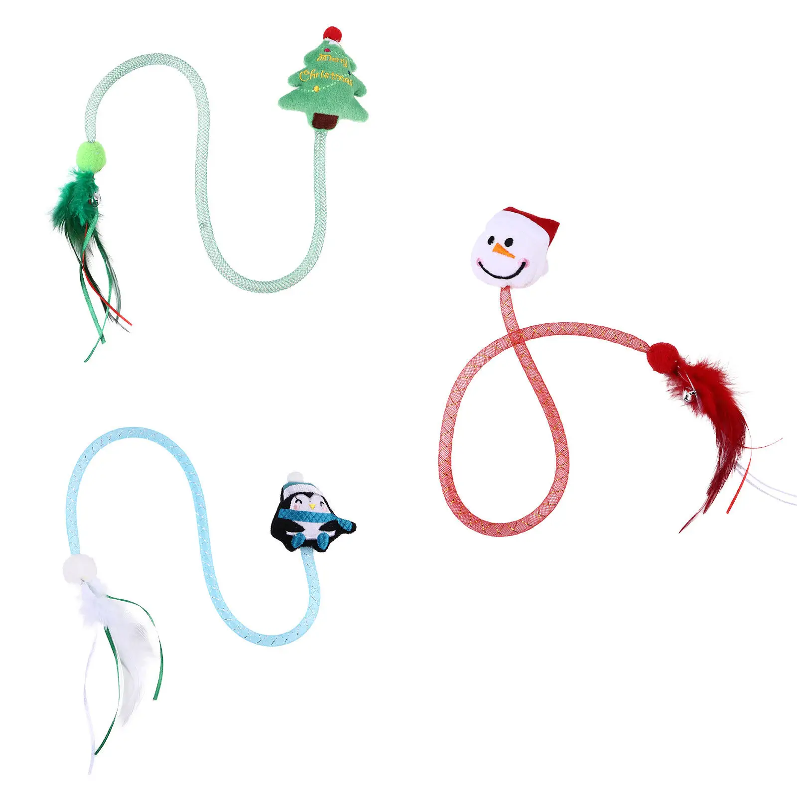 3Pcs Cat Interactive Teaser Bell Feather Christmas Catnip Fun Kitten Playing Catcher Entertainment Pet Supplies
3Pcs Cat Interactive Teaser Bell Feather Christmas Catnip Fun Kitten Playing Catcher Entertainment Pet Supplies