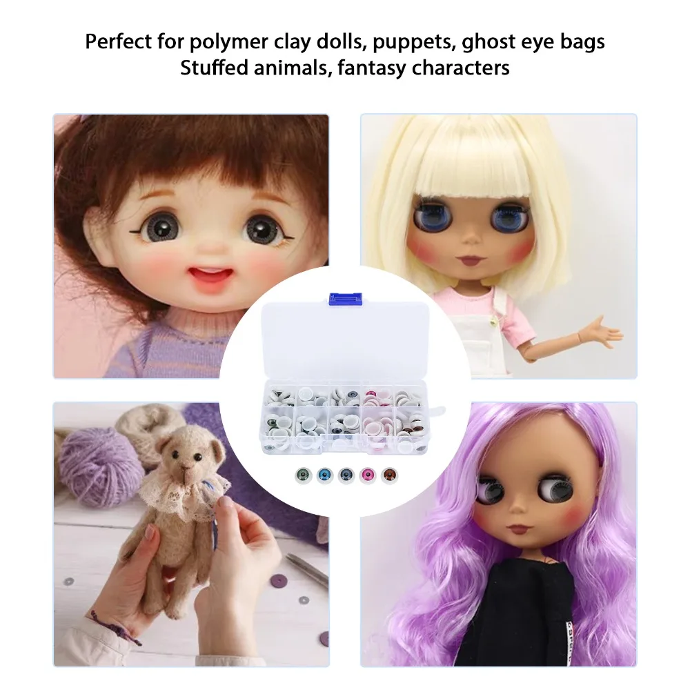 100pcs Accessories Half Round Eyeballs Plastic Resin Half Round Eyes Colorful Plastic Eyes Making
100pcs Accessories Half Round Eyeballs Plastic Resin Half Round Eyes Colorful Plastic Eyes Making