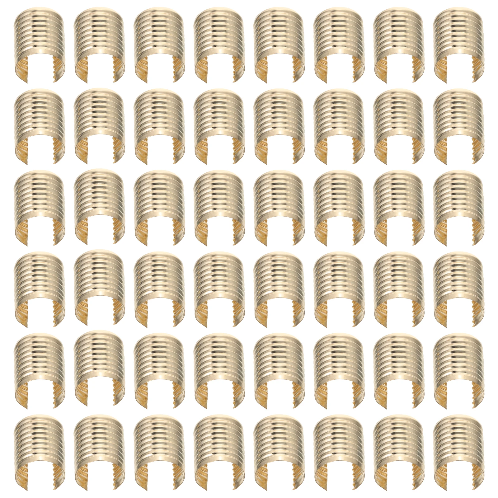 100pcs Tail Clamp Rope End Fasteners Crimp Metal Cylindrical DIY Rope Clips Crafts Accessories Durable
100pcs Tail Clamp Rope End Fasteners Crimp Metal Cylindrical DIY Rope Clips Crafts Accessories Durable