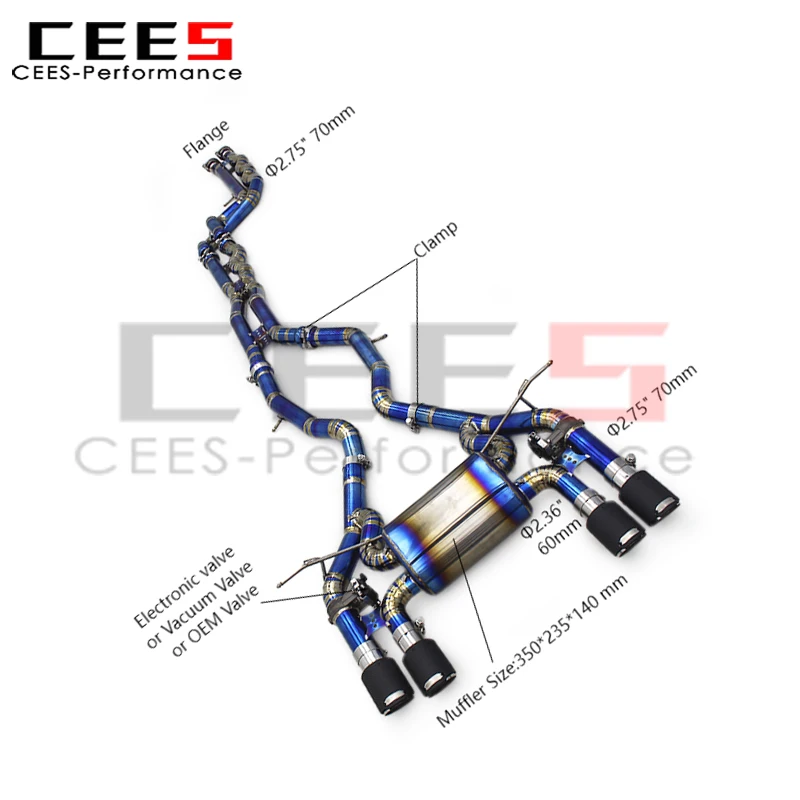 CEES Valvetronic глушитель выхлопной системы для BMW M3/M4 F80 F82 3.0T 2015-2019 клапан Catback выхлопная система автомобильные выхлопные трубы
CEES Valvetronic глушитель выхлопной системы для BMW M3/M4 F80 F82 3.0T 2015-2019 клапан Catback выхлопная система автомобильные выхлопные трубы