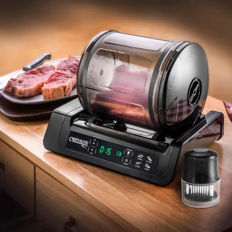Good 2025 NEW Chef's Elite Vacuum Marinator & Tumbler Marinate Meat & Vegetables in 15 Minutes Adjustable Timer Auto Shut-Off
Good 2025 NEW Chef's Elite Vacuum Marinator & Tumbler Marinate Meat & Vegetables in 15 Minutes Adjustable Timer Auto Shut-Off