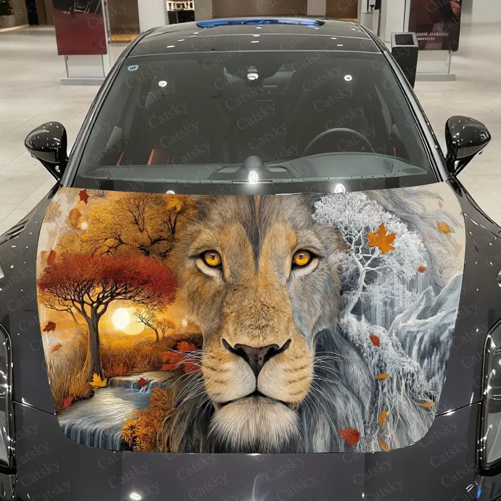 Autumn-Snow Lion Spirit Car Vinyl Wrap, PVC Material Waterproof Car Hood Sticker, Self-Adhesive Scratch-Resistant Stickers for E
Autumn-Snow Lion Spirit Car Vinyl Wrap, PVC Material Waterproof Car Hood Sticker, Self-Adhesive Scratch-Resistant Stickers for E