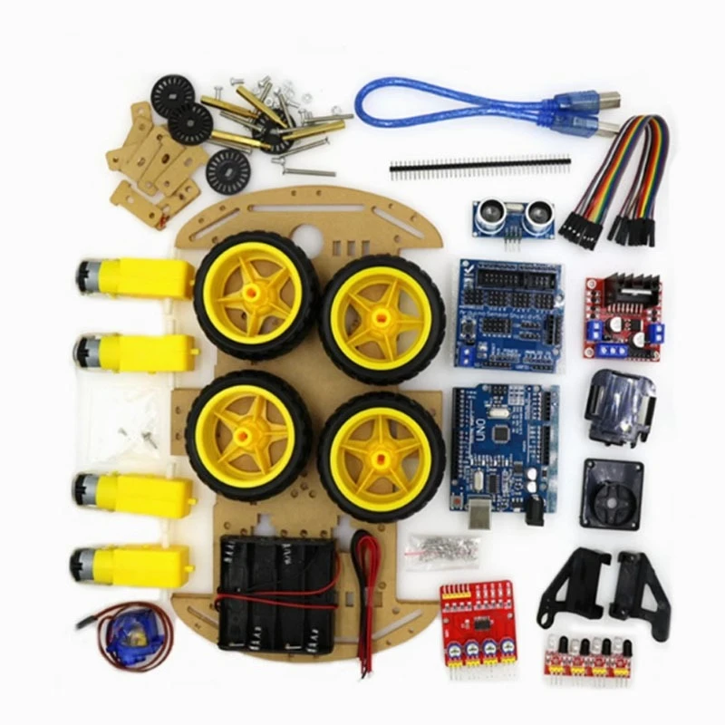 Four-wheel smart car kit DIY two-wheel 2WD smart car DIY kit/Bluetooth car
Four-wheel smart car kit DIY two-wheel 2WD smart car DIY kit/Bluetooth car