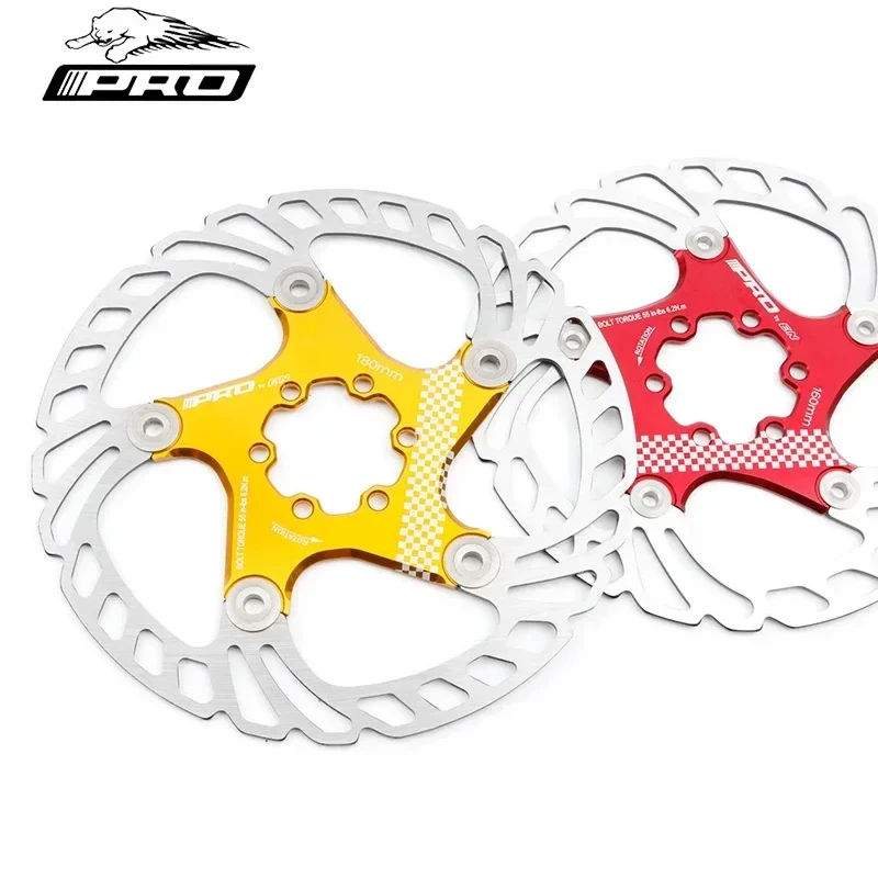 IIIPRO Bicycle Disc Brake Rotors: Floating, Thickened, Anodized, Quick-Cooling & Ultra - light, Sizes 140mm, 160mm, 180mm, 203mm
IIIPRO Bicycle Disc Brake Rotors: Floating, Thickened, Anodized, Quick-Cooling & Ultra - light, Sizes 140mm, 160mm, 180mm, 203mm