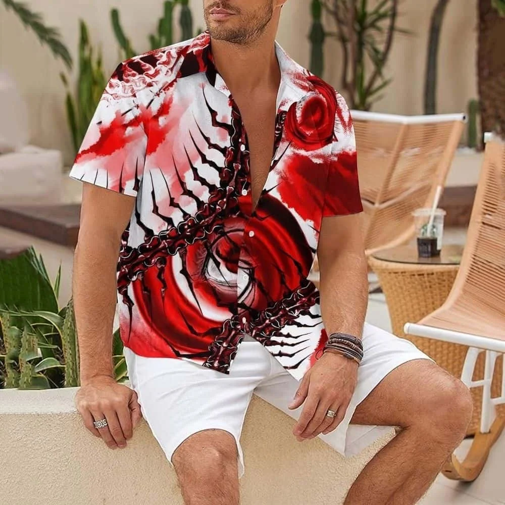 Summer Men's New Large Loose Speed Drying Centipede and Eye Printed Shirt Outdoor Sports Short Sleeve Pure Cotton T-shirt
Summer Men's New Large Loose Speed Drying Centipede and Eye Printed Shirt Outdoor Sports Short Sleeve Pure Cotton T-shirt
