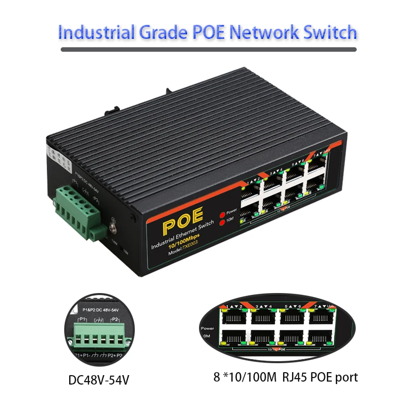 RJ-45 Port Industrial Grade 10/100Mbps Ethernet RJ45 Hub Video Surveillance game POE Network Switch 8 Port Rail Type RJ45 switch
RJ-45 Port Industrial Grade 10/100Mbps Ethernet RJ45 Hub Video Surveillance game POE Network Switch 8 Port Rail Type RJ45 switch