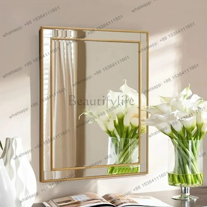 Nordic Style Bathroom Mirror Washroom Toilet Bedroom Makeup Mirror Entrance Decorative Mirror
Nordic Style Bathroom Mirror Washroom Toilet Bedroom Makeup Mirror Entrance Decorative Mirror