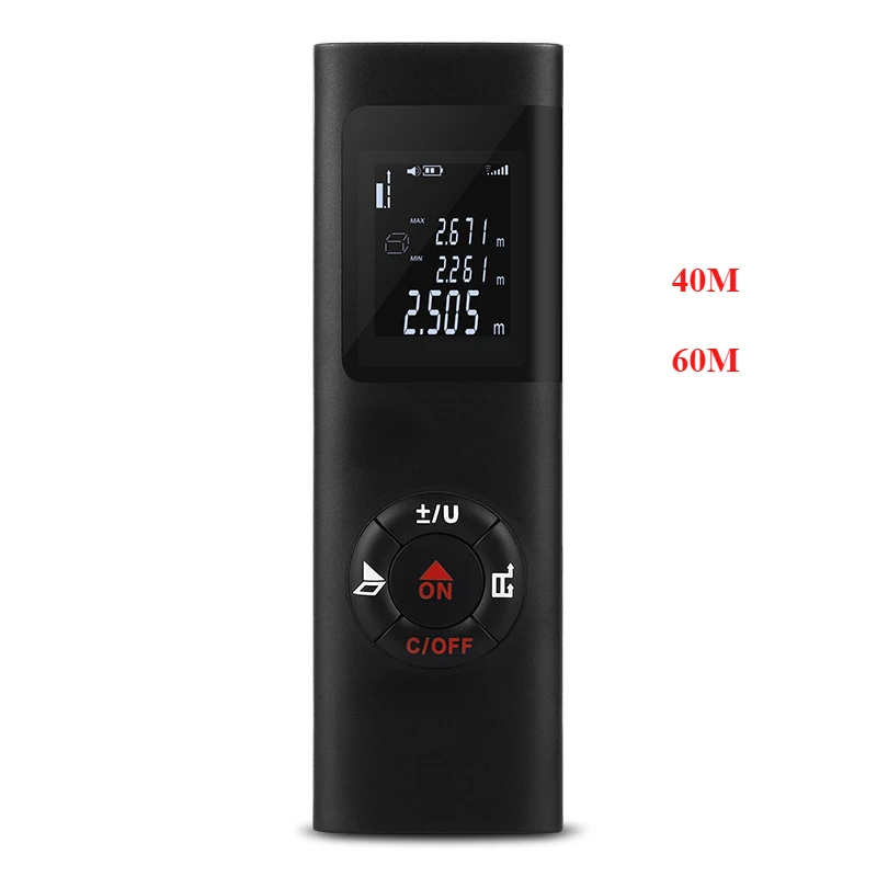 Popular Hot sell 40M 60M Mini Portable High-precision Laser Rangefinder USB-Tey-C Charging
Popular Hot sell 40M 60M Mini Portable High-precision Laser Rangefinder USB-Tey-C Charging