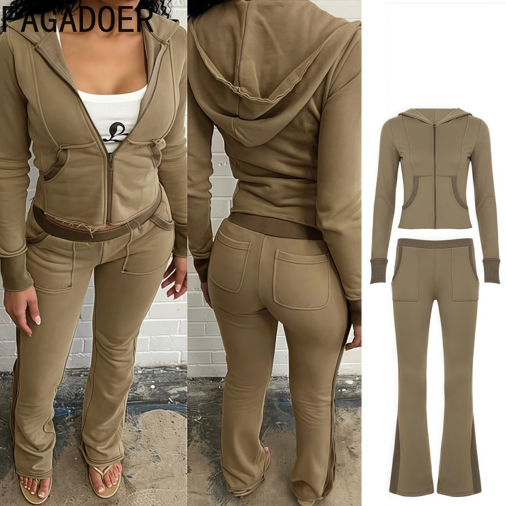 FAGADOER Sexy Sports Bodycon 2 Pieces Set for Woman Outfits Color Block Long Sleeve Hoodies Top + Pants Suits Female Streetwear
FAGADOER Sexy Sports Bodycon 2 Pieces Set for Woman Outfits Color Block Long Sleeve Hoodies Top + Pants Suits Female Streetwear