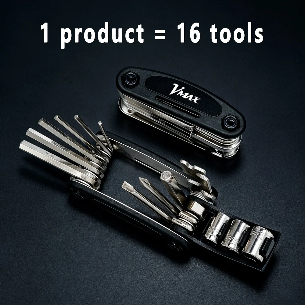 For YAMAHA V-MAX VMAX 1200 1700 VMAX1200 VMAX1700 Portable Socket Wrench Folding Multi Repair Tool Set Multifunction Screwdriver
For YAMAHA V-MAX VMAX 1200 1700 VMAX1200 VMAX1700 Portable Socket Wrench Folding Multi Repair Tool Set Multifunction Screwdriver