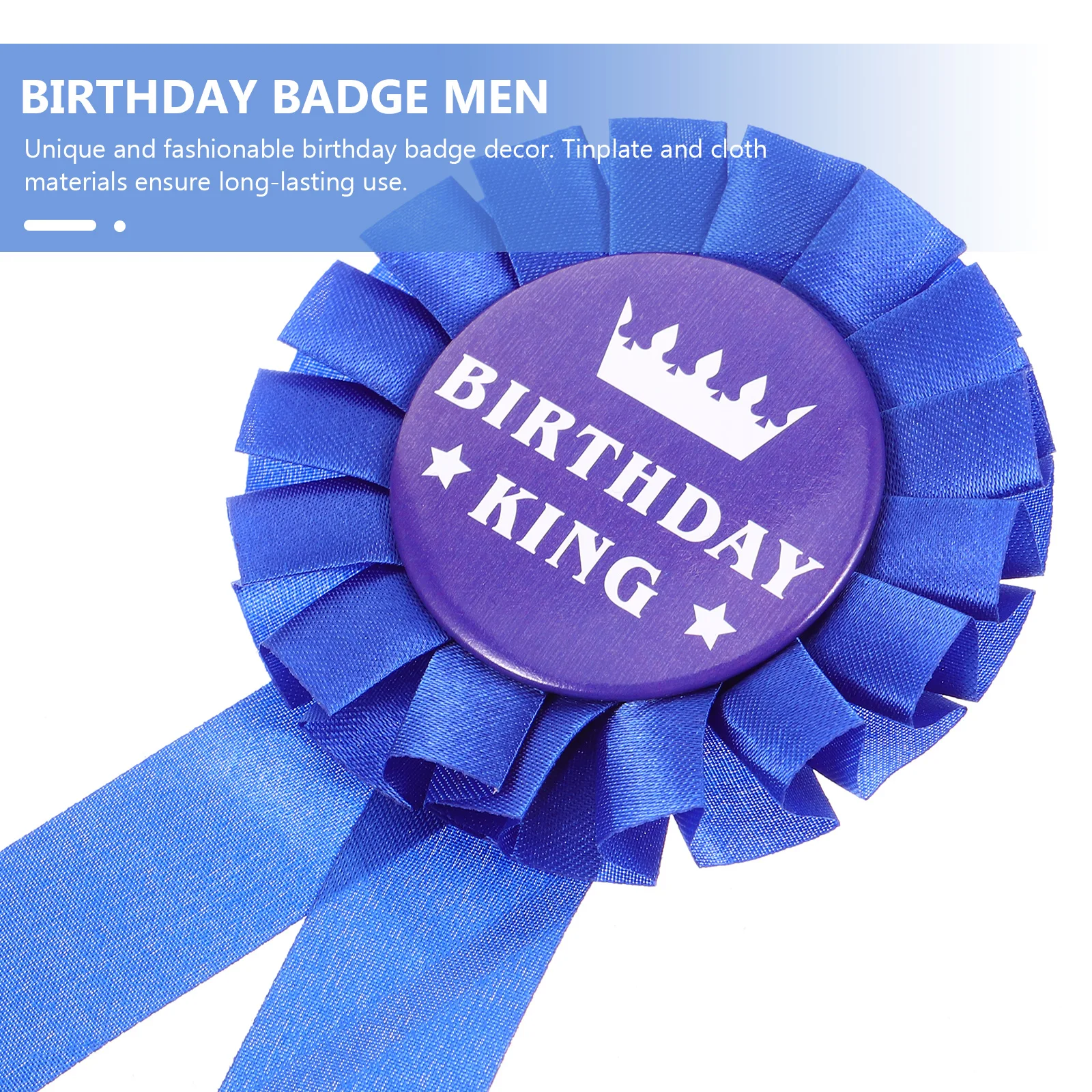 Birthday Party Decorations Tinplate Cloth Birthday Badge for Men Festival Lapel Accessories Garland
Birthday Party Decorations Tinplate Cloth Birthday Badge for Men Festival Lapel Accessories Garland