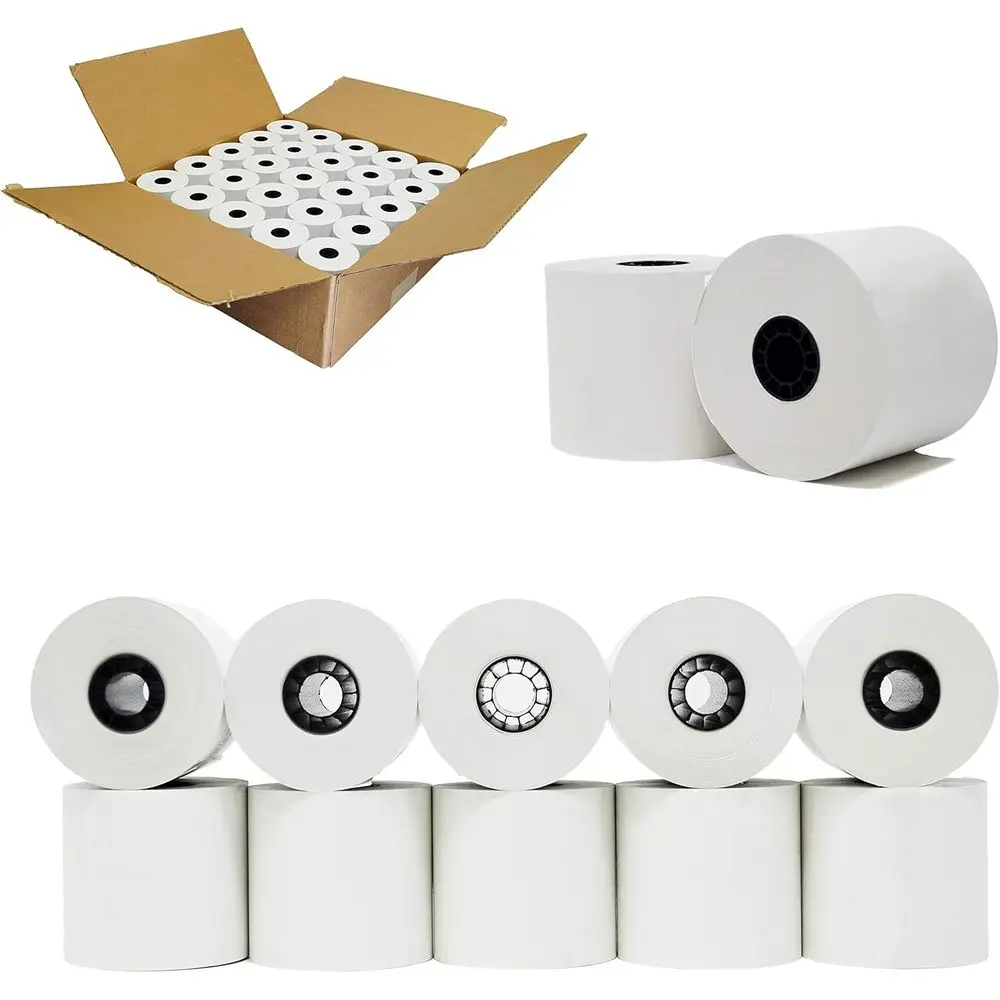 100 Rolls 2-1/4 x 200' 1-Ply Thermal Paper Rolls - BPA-Free, Eco-Friendly Cash Register Tape
100 Rolls 2-1/4 x 200' 1-Ply Thermal Paper Rolls - BPA-Free, Eco-Friendly Cash Register Tape